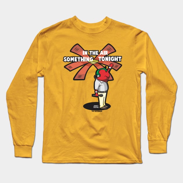 Something in The Air Tonight Long Sleeve T-Shirt by The Chocoband